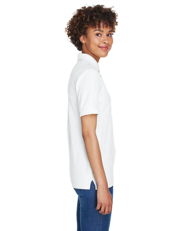 UltraClub Ladies' Whisper Piqué Polo — view 7