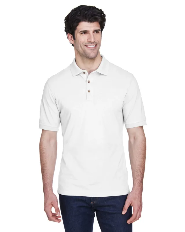 UltraClub Men's Classic Piqué Polo — view 4