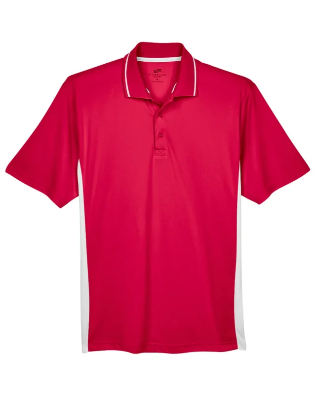 UltraClub Men's Cool & Dry Sport Two-Tone Polo — view 24