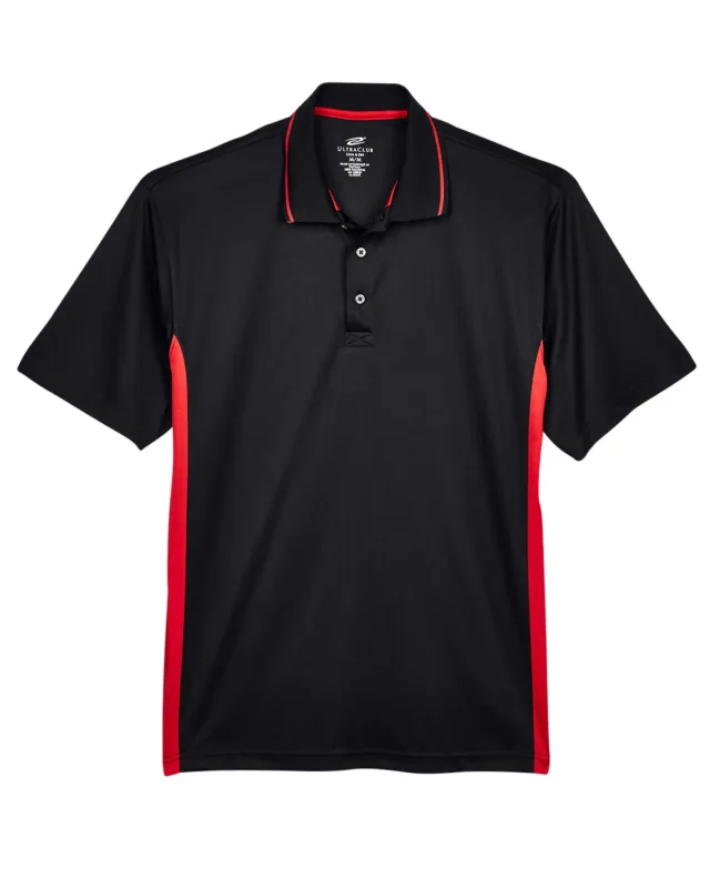 UltraClub Men's Cool & Dry Sport Two-Tone Polo — view 3