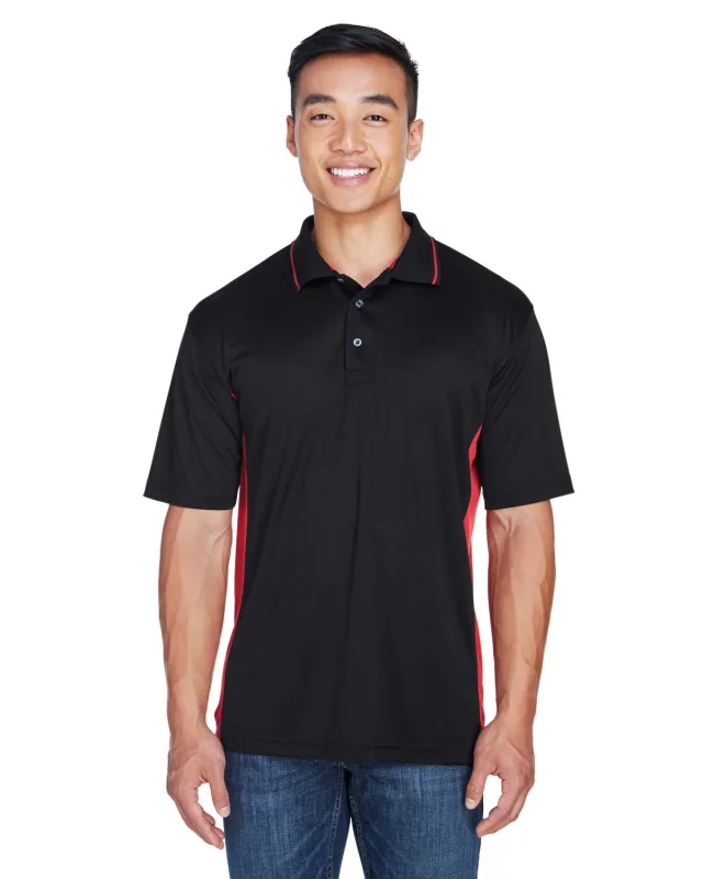 UltraClub Men's Cool & Dry Sport Two-Tone Polo — view 4