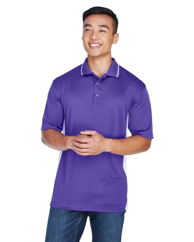 UltraClub Men's Cool & Dry Sport Two-Tone Polo — view 45