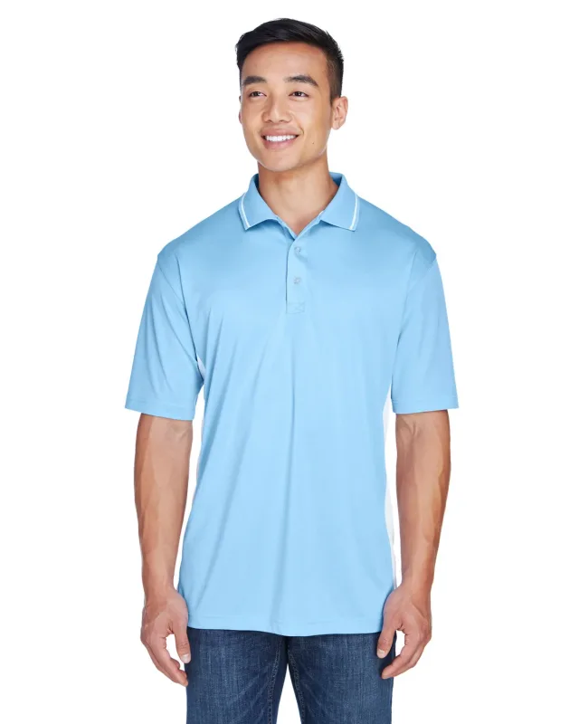 UltraClub Men's Cool & Dry Sport Two-Tone Polo — view 58