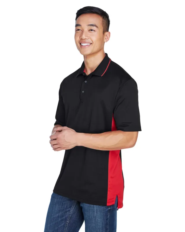 UltraClub Men's Cool & Dry Sport Two-Tone Polo — view 6