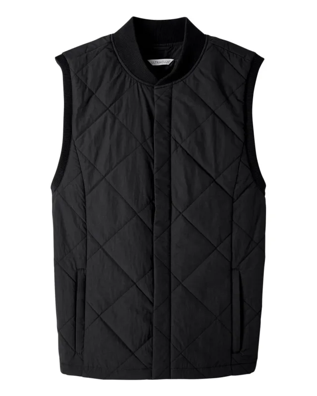 UltraClub Men's Dawson Quilted Hacking Vest — view 3