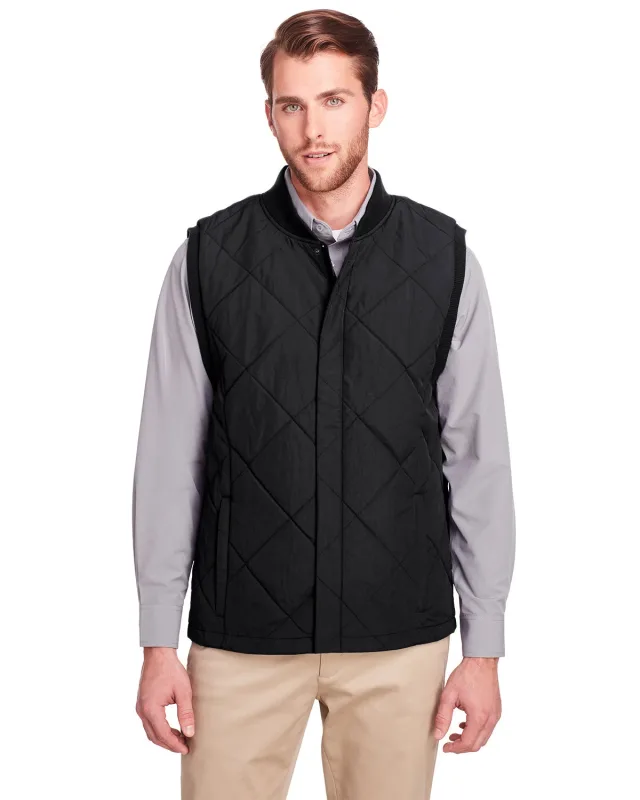 UltraClub Men's Dawson Quilted Hacking Vest — view 4