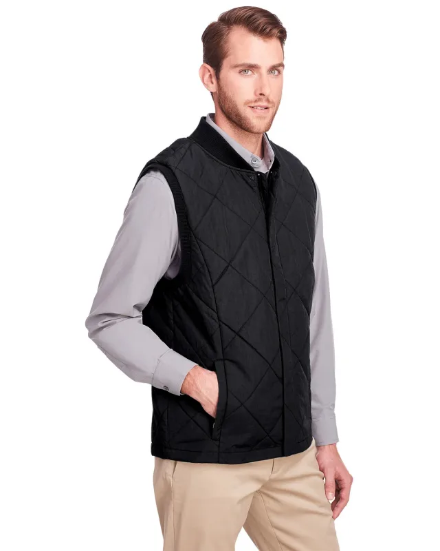 UltraClub Men's Dawson Quilted Hacking Vest — view 5