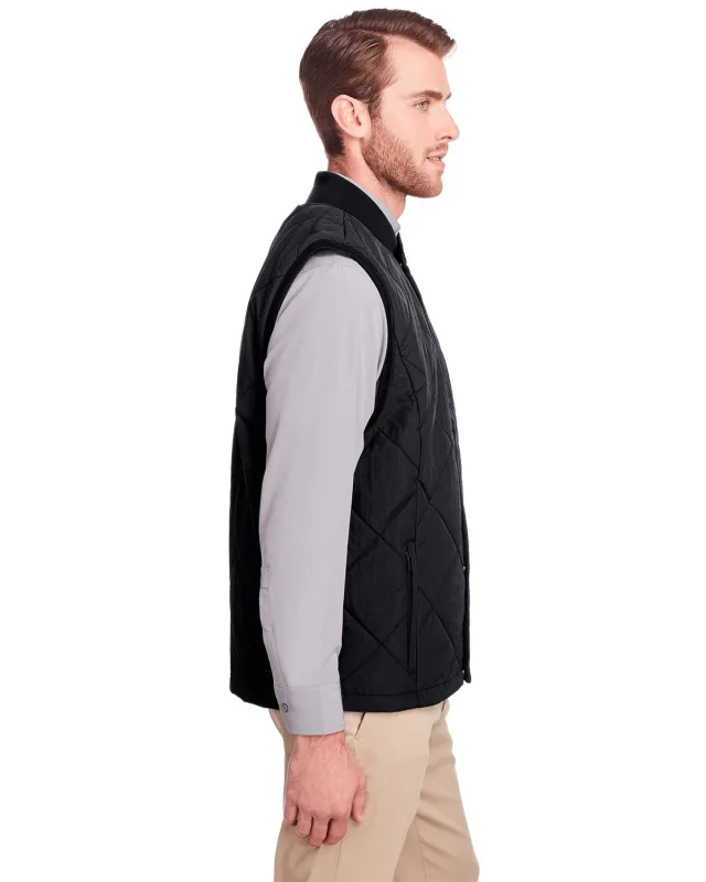 UltraClub Men's Dawson Quilted Hacking Vest — view 6