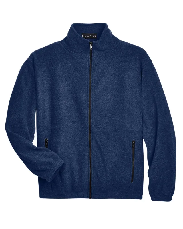 UltraClub Men's Iceberg Fleece Full-Zip Jacket — view 10