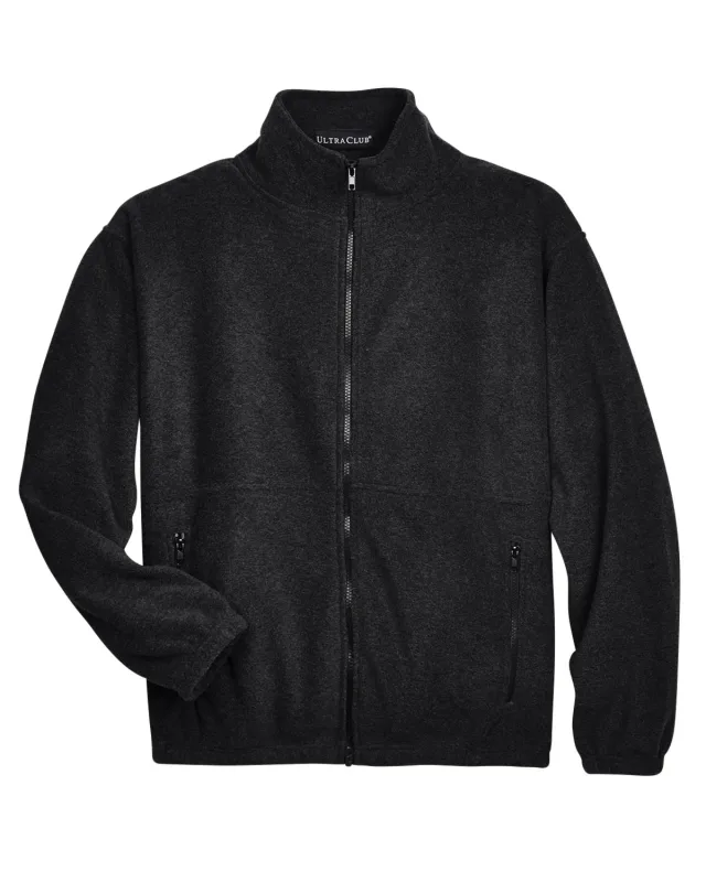 UltraClub Men's Iceberg Fleece Full-Zip Jacket — view 3