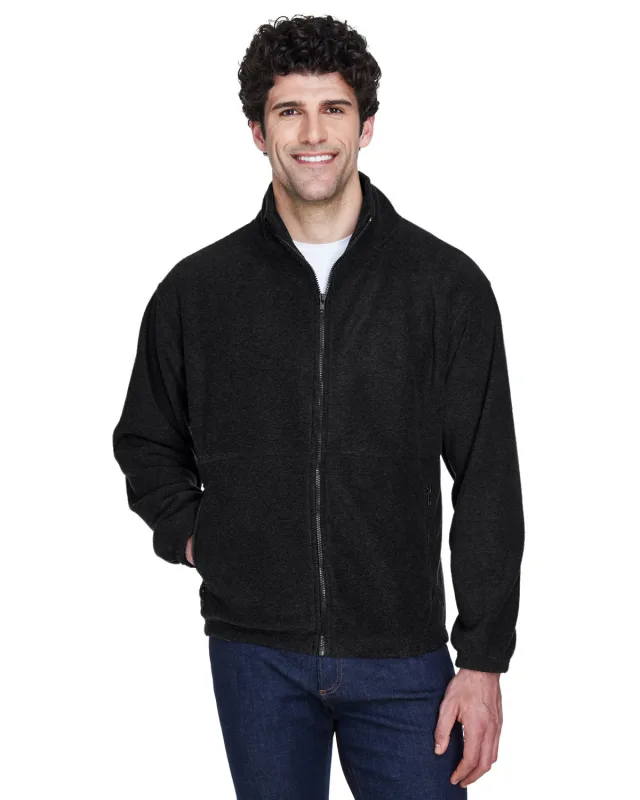 UltraClub Men's Iceberg Fleece Full-Zip Jacket — view 4