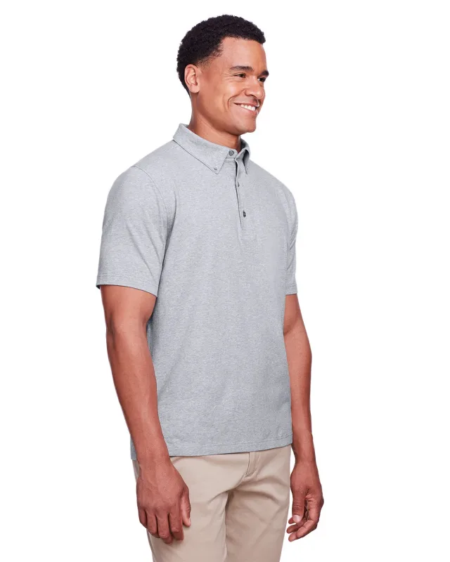 UltraClub Men's Lakeshore Stretch Cotton Performance Polo — view 5