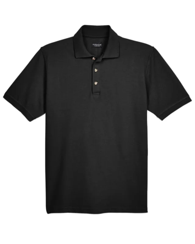 UltraClub Men's Tall Classic Piqué Polo — view 3
