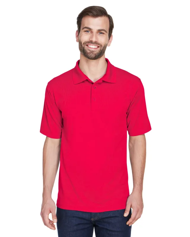UltraClub Men's Tall Cool & Dry Mesh Piqué Polo — view 17