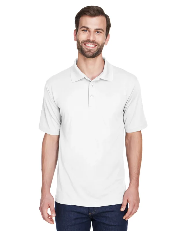 UltraClub Men's Tall Cool & Dry Mesh Piqué Polo — view 4