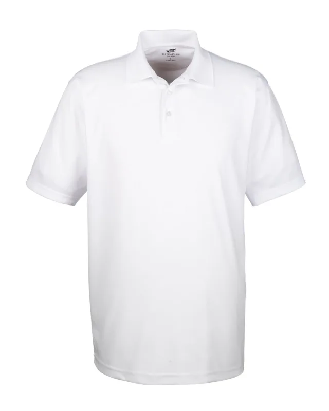 UltraClub Men's Tall Cool & Dry Mesh Piqué Polo — view 5
