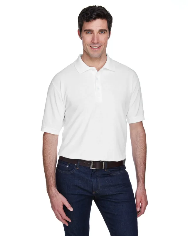 UltraClub Men's Whisper Piqué Polo — view 4