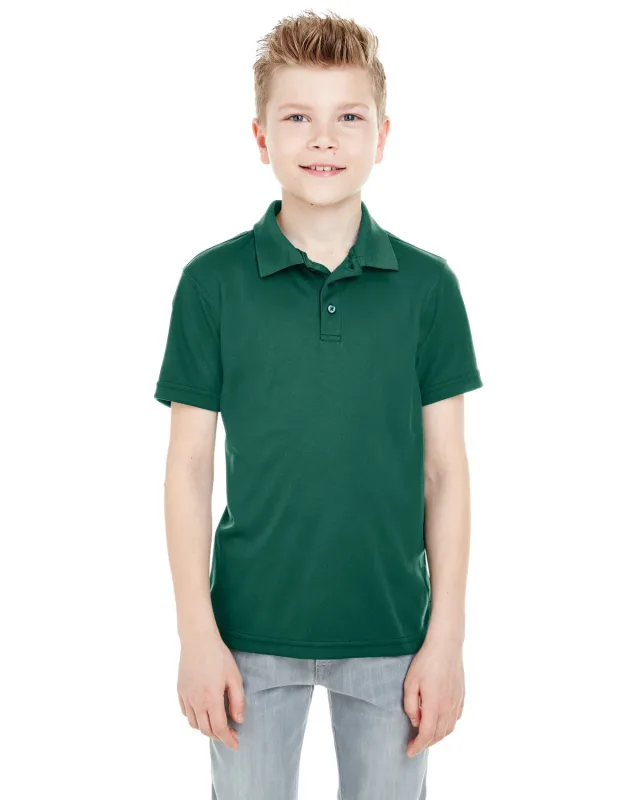 UltraClub Youth Cool & Dry Mesh Piqué Polo — view 10
