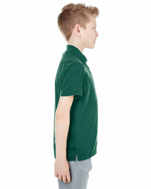 UltraClub Youth Cool & Dry Mesh Piqué Polo — view 12