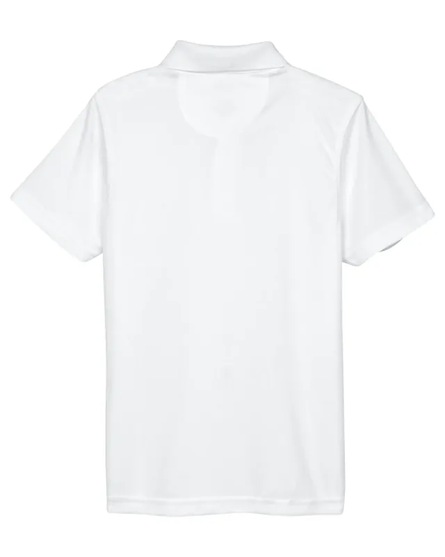 UltraClub Youth Cool & Dry Mesh Piqué Polo — view 2