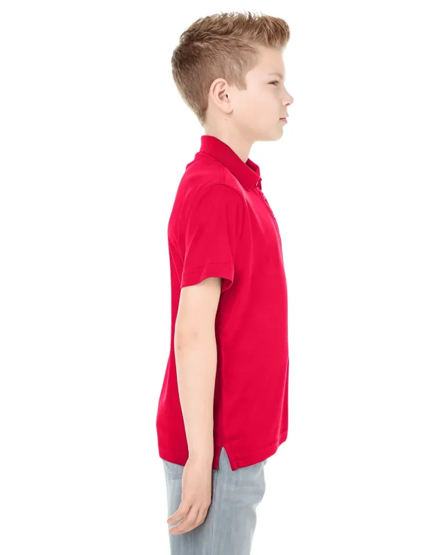 UltraClub Youth Cool & Dry Mesh Piqué Polo — view 24