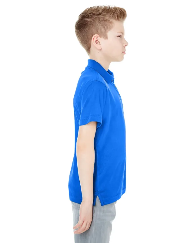 UltraClub Youth Cool & Dry Mesh Piqué Polo — view 30