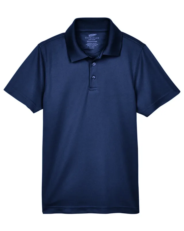 UltraClub Youth Cool & Dry Mesh Piqué Polo — view 33