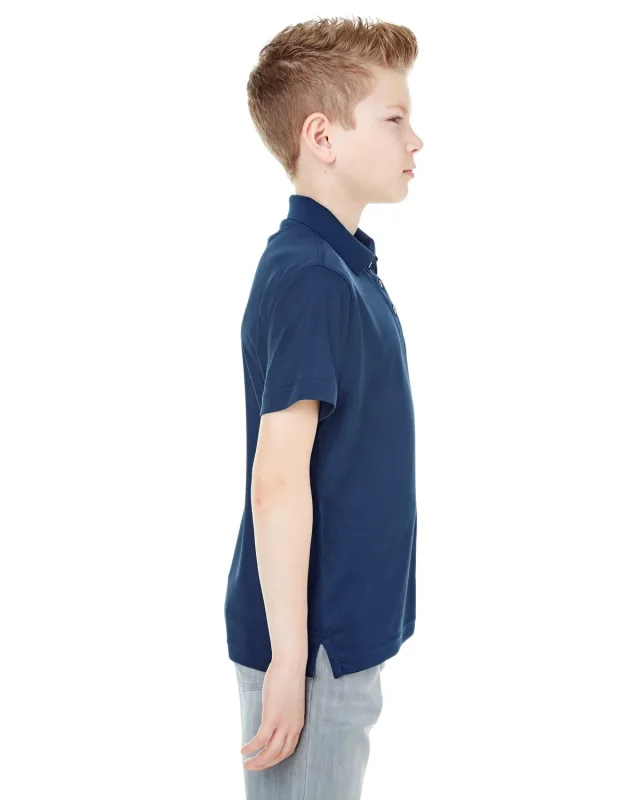 UltraClub Youth Cool & Dry Mesh Piqué Polo — view 36