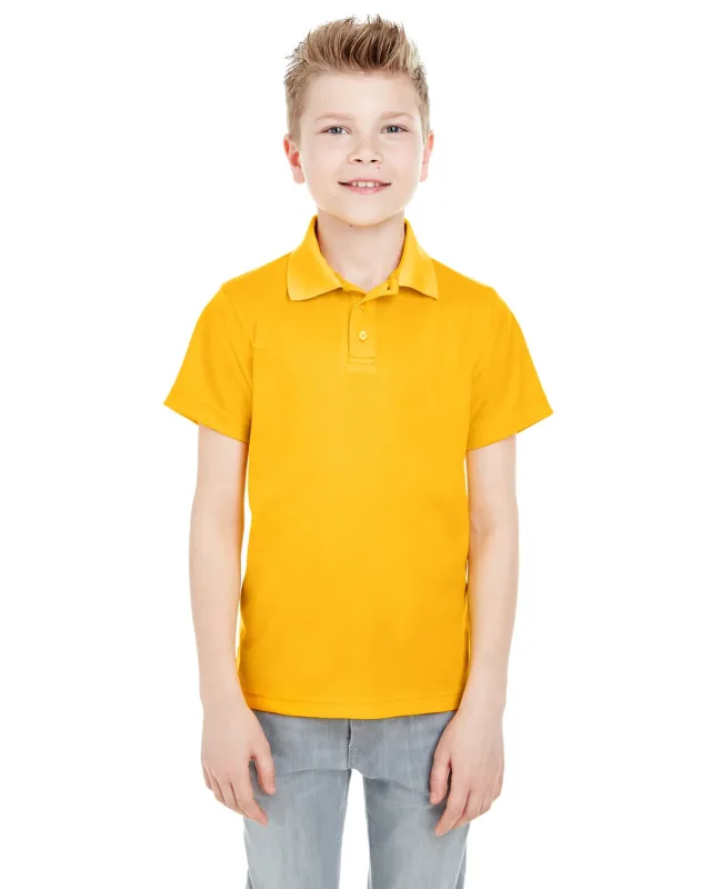 UltraClub Youth Cool & Dry Mesh Piqué Polo — view 40