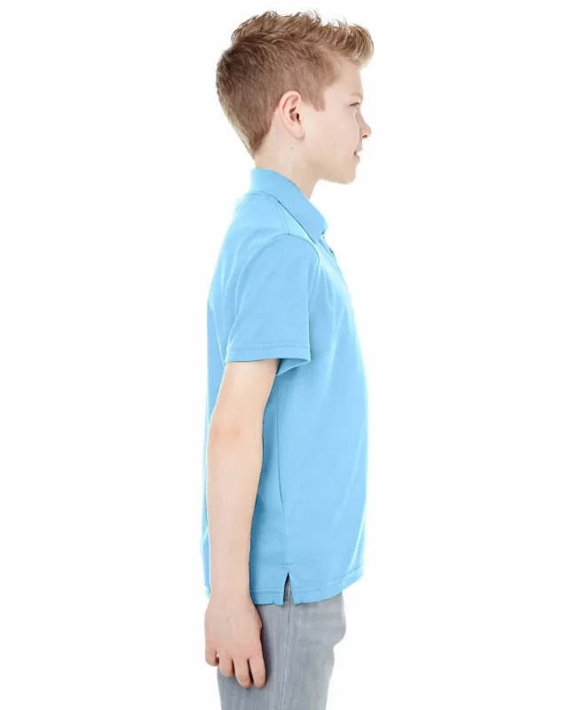 UltraClub Youth Cool & Dry Mesh Piqué Polo — view 48