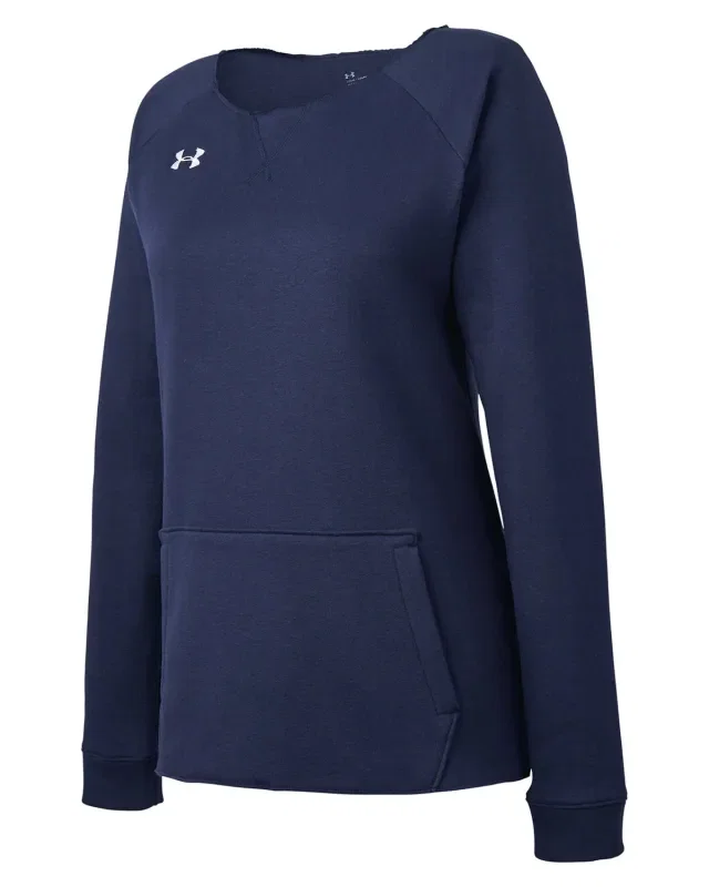 Under Armour Ladies' Hustle Fleece Crewneck  Sweatshirt — view 20