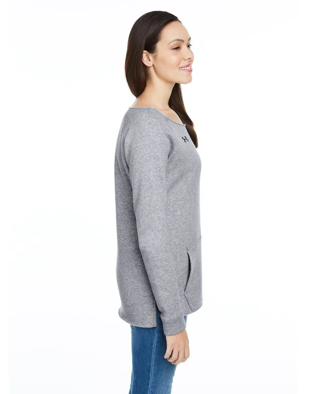Under Armour Ladies' Hustle Fleece Crewneck  Sweatshirt — view 8