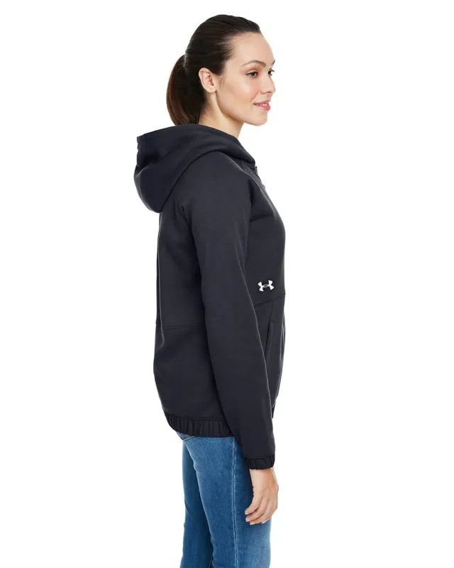 Under Armour Ladies' Hustle Full-Zip Hooded Sweatshirt — view 16