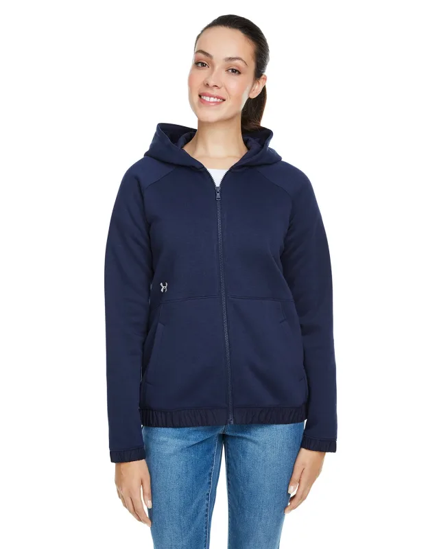Under Armour Ladies' Hustle Full-Zip Hooded Sweatshirt — view 18