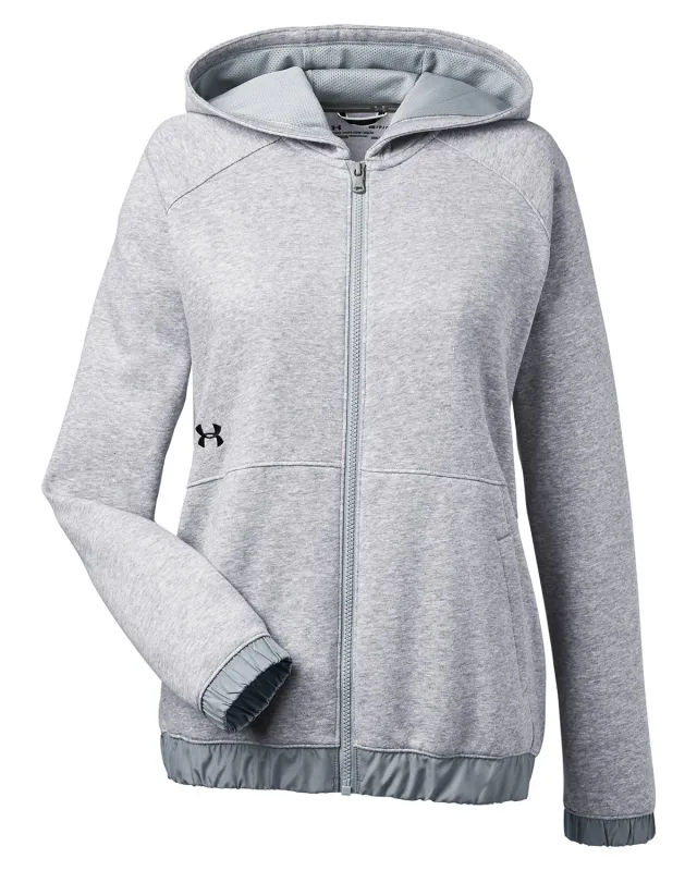 Under Armour Ladies' Hustle Full-Zip Hooded Sweatshirt — view 6