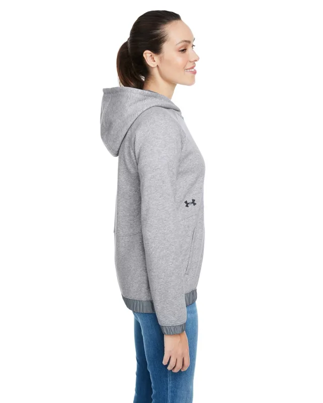 Under Armour Ladies' Hustle Full-Zip Hooded Sweatshirt — view 8