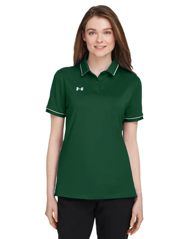 Under Armour Ladies' Tipped Teams Performance Polo — view 12