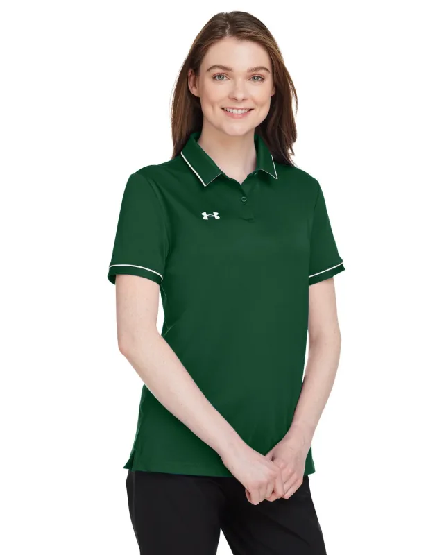 Under Armour Ladies' Tipped Teams Performance Polo — view 17