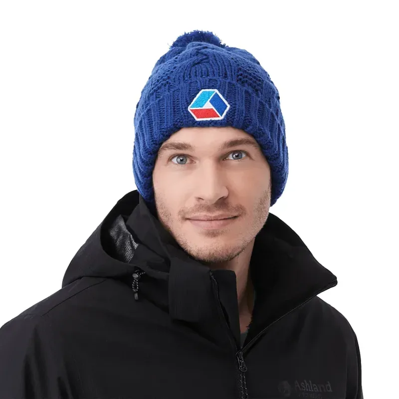 Custom Divergent Knit Pom Beanie - Unisex — view 3