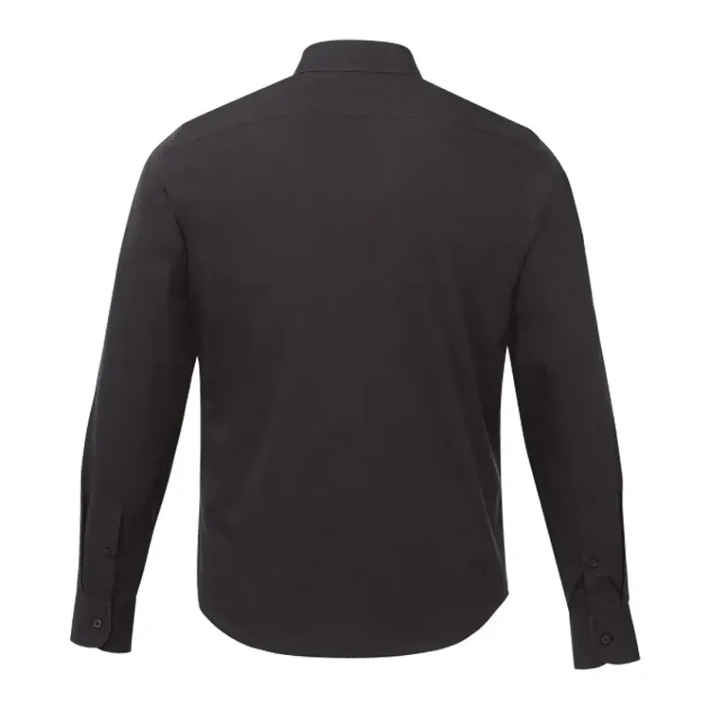 Custom UNTUCKit Men's Long Sleeve Wrinkle-Free Shirt - Black Stone — view 2