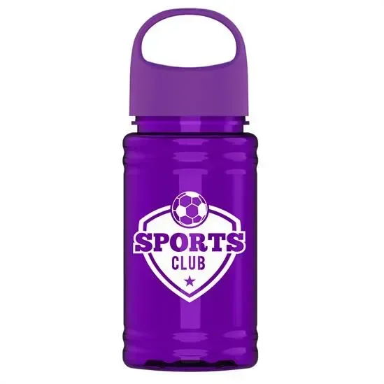 Mini RPET Bottle with Oval Crest Lid (16 oz.) — view 6