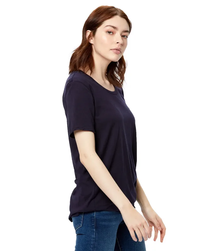 US Blanks Ladies' USA Made Loose Fit Boyfriend T-Shirt — view 9