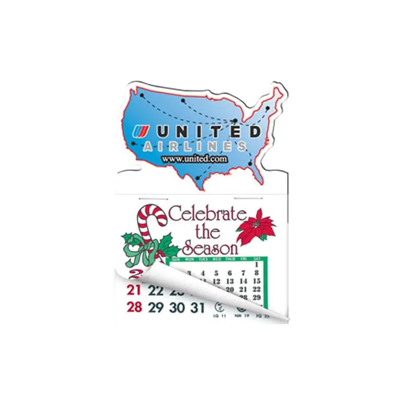 USA Map Calendar Pad Magnets W/Tear Away Calendar