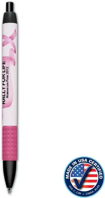 USA Pink Ribbon™ Brand Complementing Retractable Grip Pen