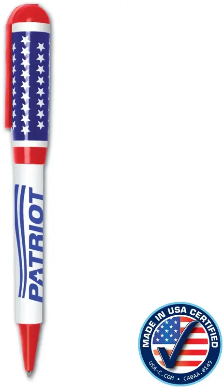 USA Stars & Stripes Jumbo Twist Pen - Full Color Imprint