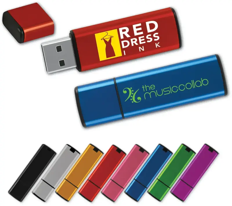 Aluminum Customizable USB 2.0 Flash Drive