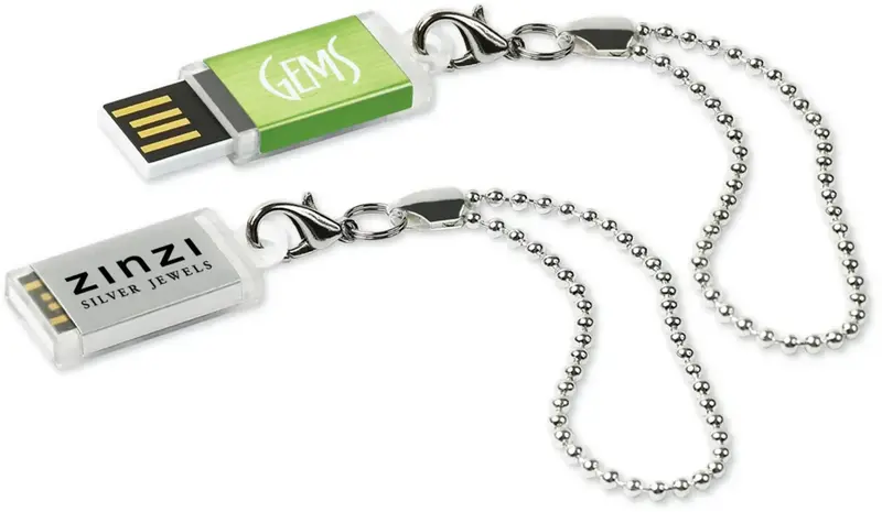 Customizable Compact USBLC Charm Drive™ - Business Brandable Mini USB