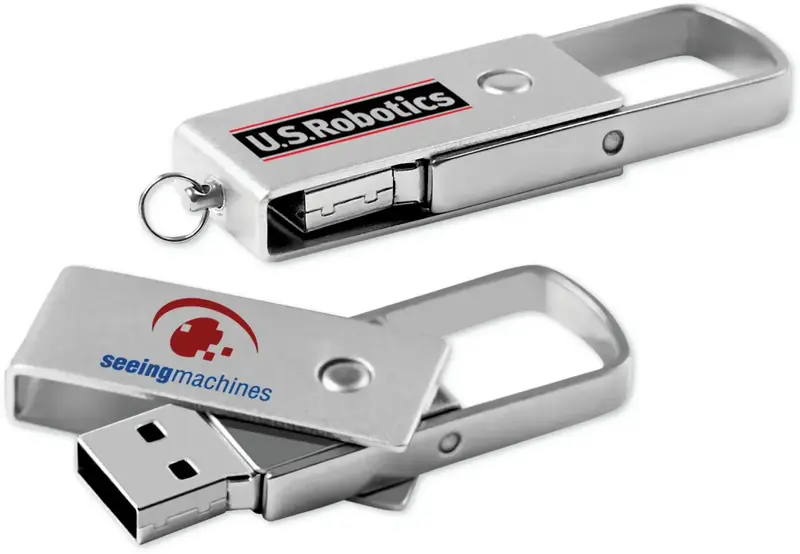 Customizable Metal USB Flash Drive for Businesses - USBLM Executive Swing Drive™