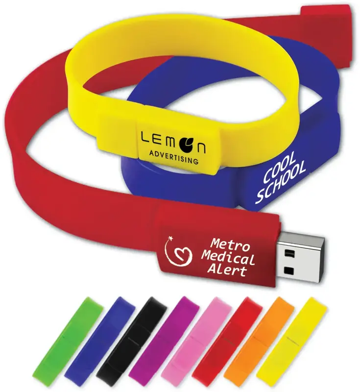 Secure Wristband USB Flash Drive for Mobility & Emergency Data Storage