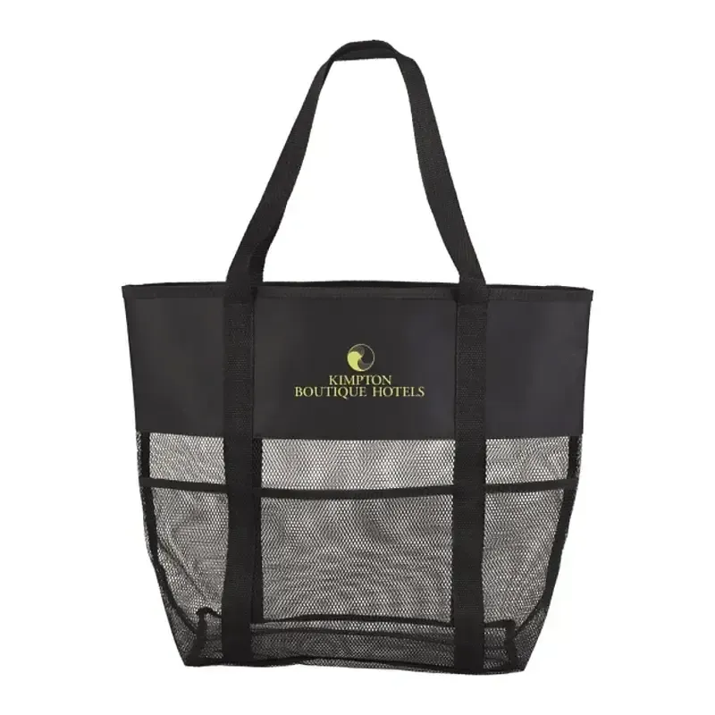 Customizable Mesh Utility Beach Tote